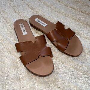 8 1/2 Steve Madden Women's Brown Slide Sandals